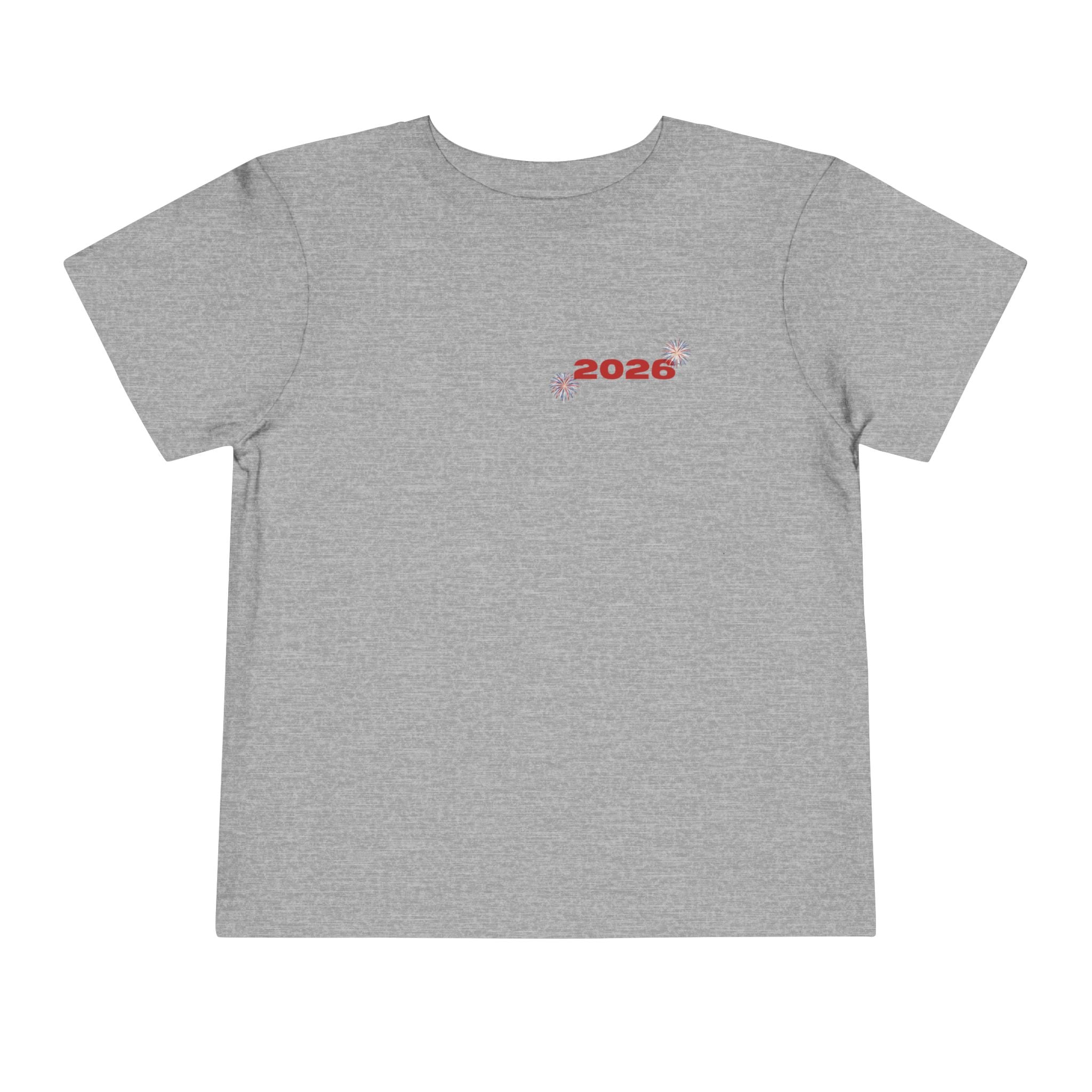 Toddler Tee - '2026' Red White Blue Star Fourth of July Kids Shirt