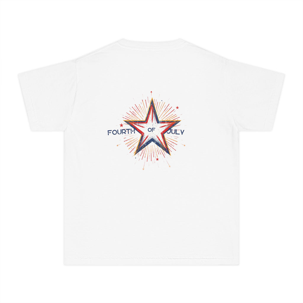 Fourth of July Youth Tee — Star Fireworks 2026 Patriotic Shirt