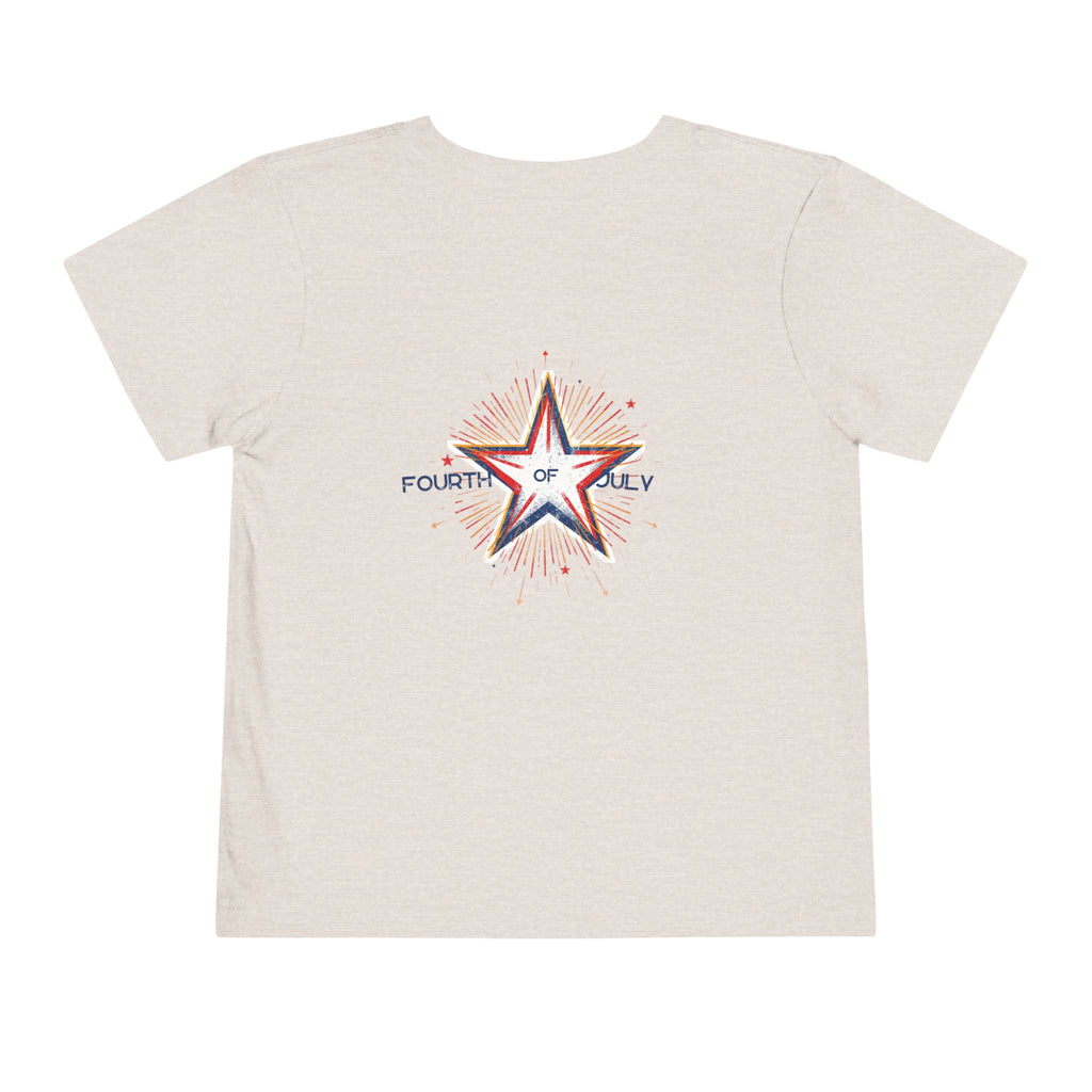 Toddler Tee - '2026' Red White Blue Star Fourth of July Kids Shirt