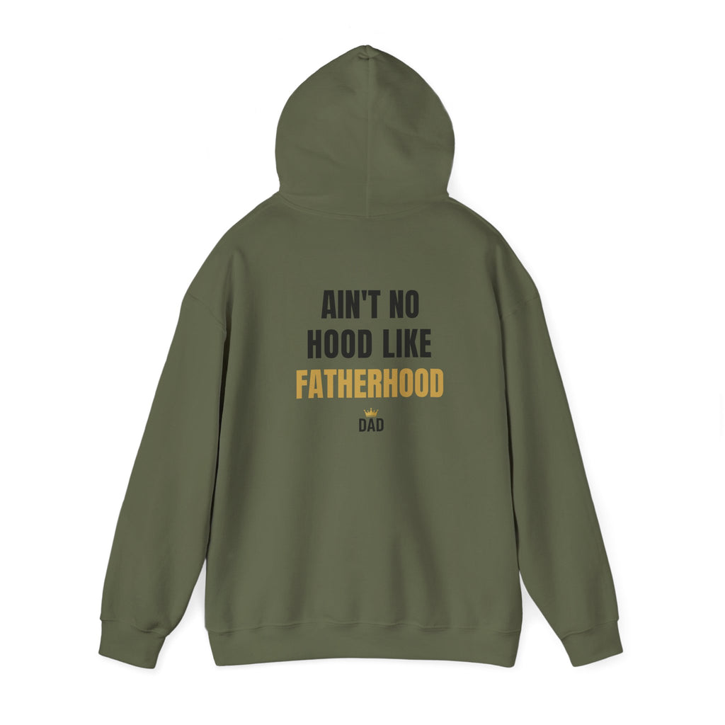 Fatherhood Hoodie — “Ain’t No Hood Like Fatherhood” Dad Pullover