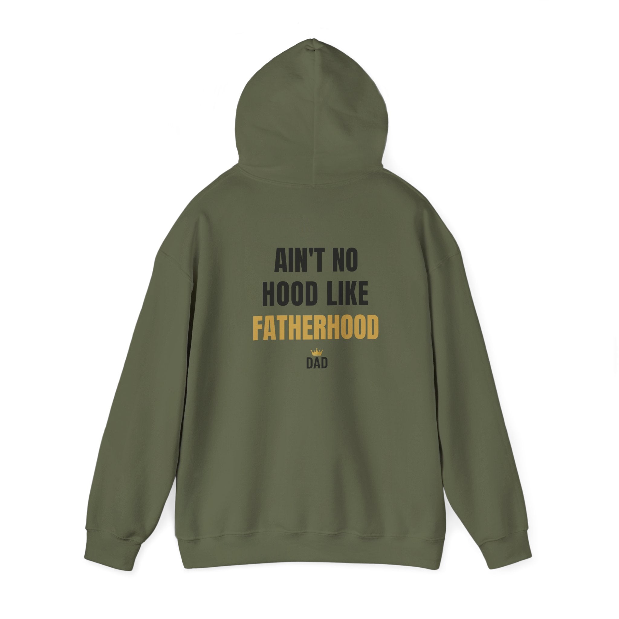 Fatherhood Hoodie — “Ain’t No Hood Like Fatherhood” Dad Pullover