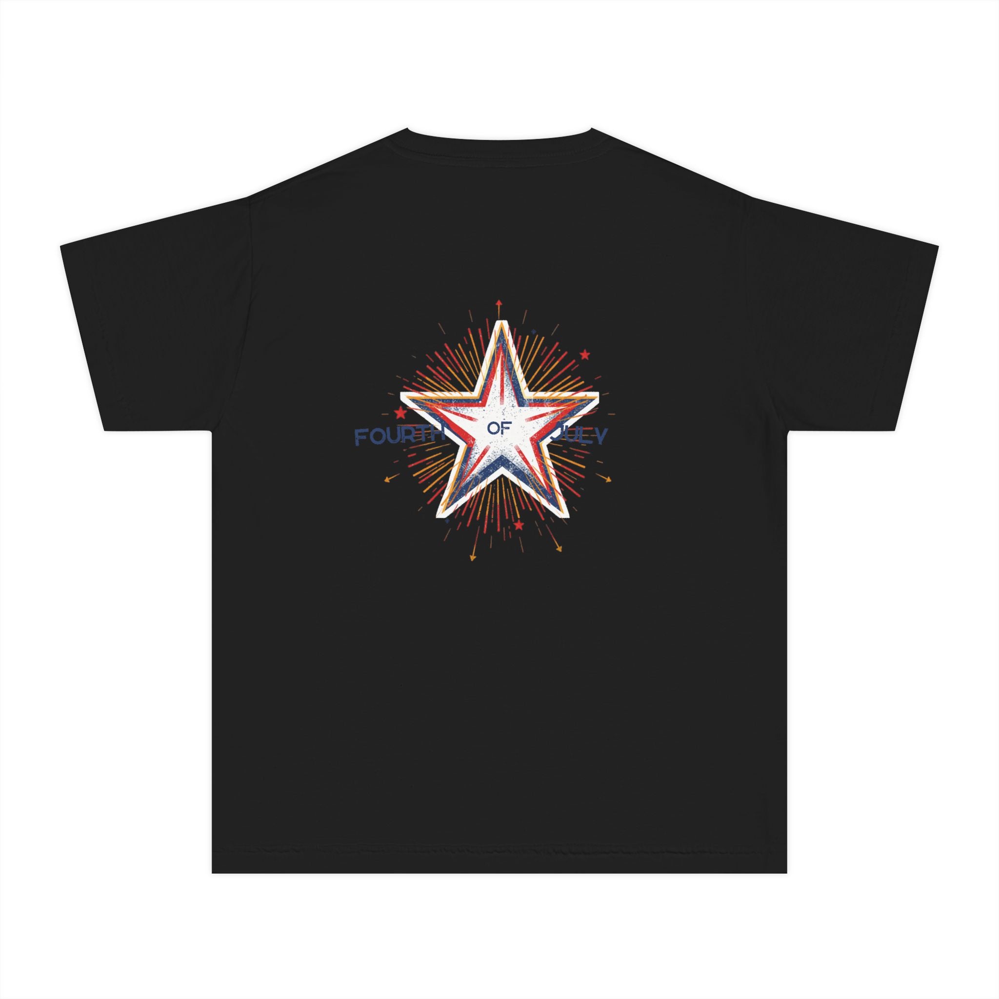 Fourth of July Youth Tee — Star Fireworks 2026 Patriotic Shirt