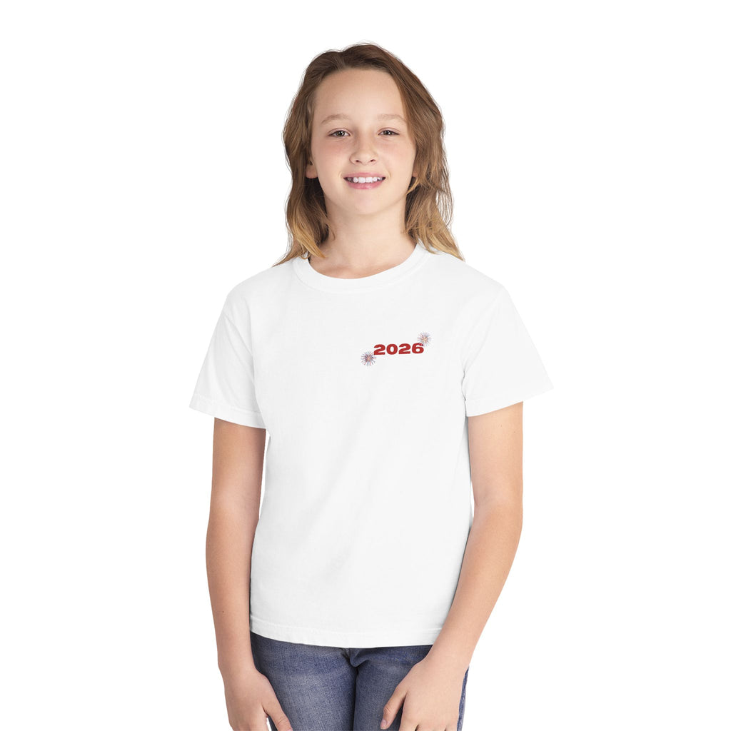 Fourth of July Youth Tee — Star Fireworks 2026 Patriotic Shirt
