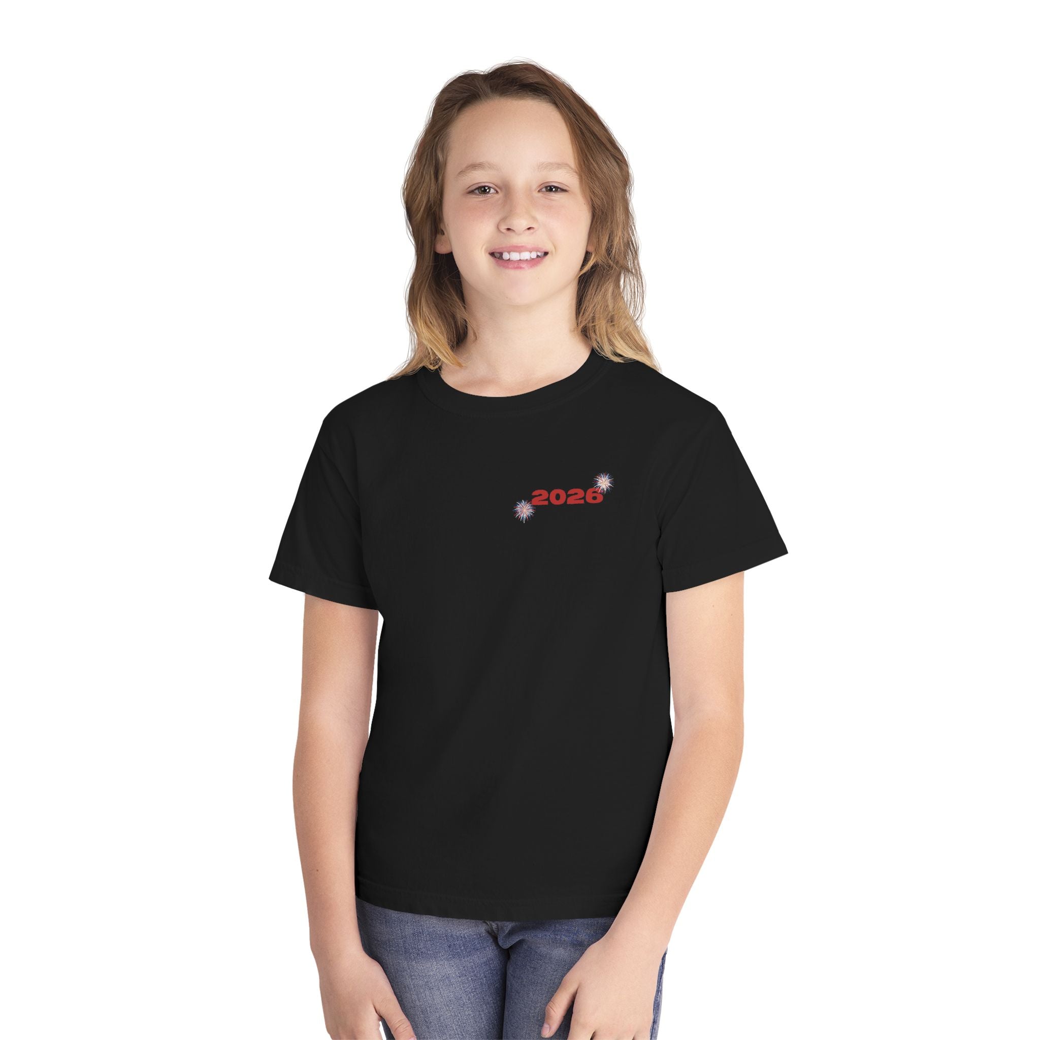 Fourth of July Youth Tee — Star Fireworks 2026 Patriotic Shirt