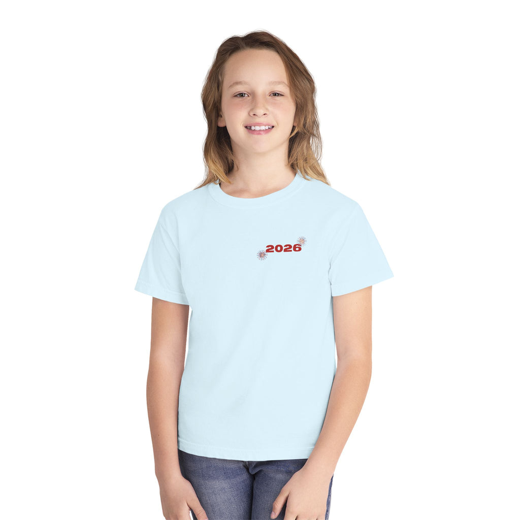 Fourth of July Youth Tee — Star Fireworks 2026 Patriotic Shirt