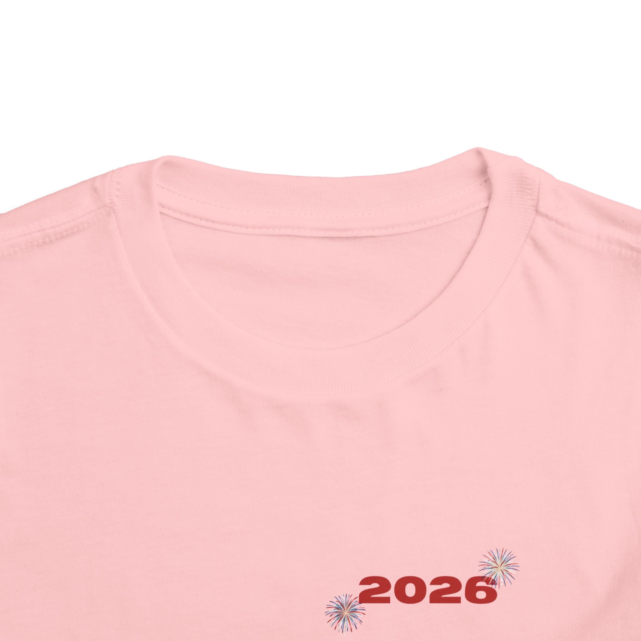 Toddler Tee - '2026' Red White Blue Star Fourth of July Kids Shirt