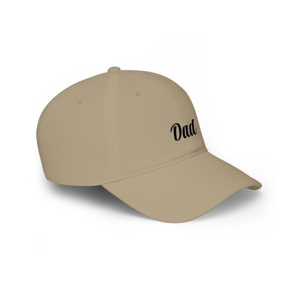 Dad Embroidered Low Profile Baseball Cap — Classic Beige Father's Day Hat