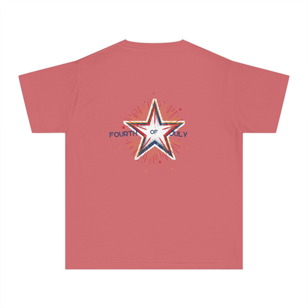 Fourth of July Youth Tee — Star Fireworks 2026 Patriotic Shirt