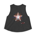Fourth of July Star Crop Top - 2026 Patriotic Women's Tank