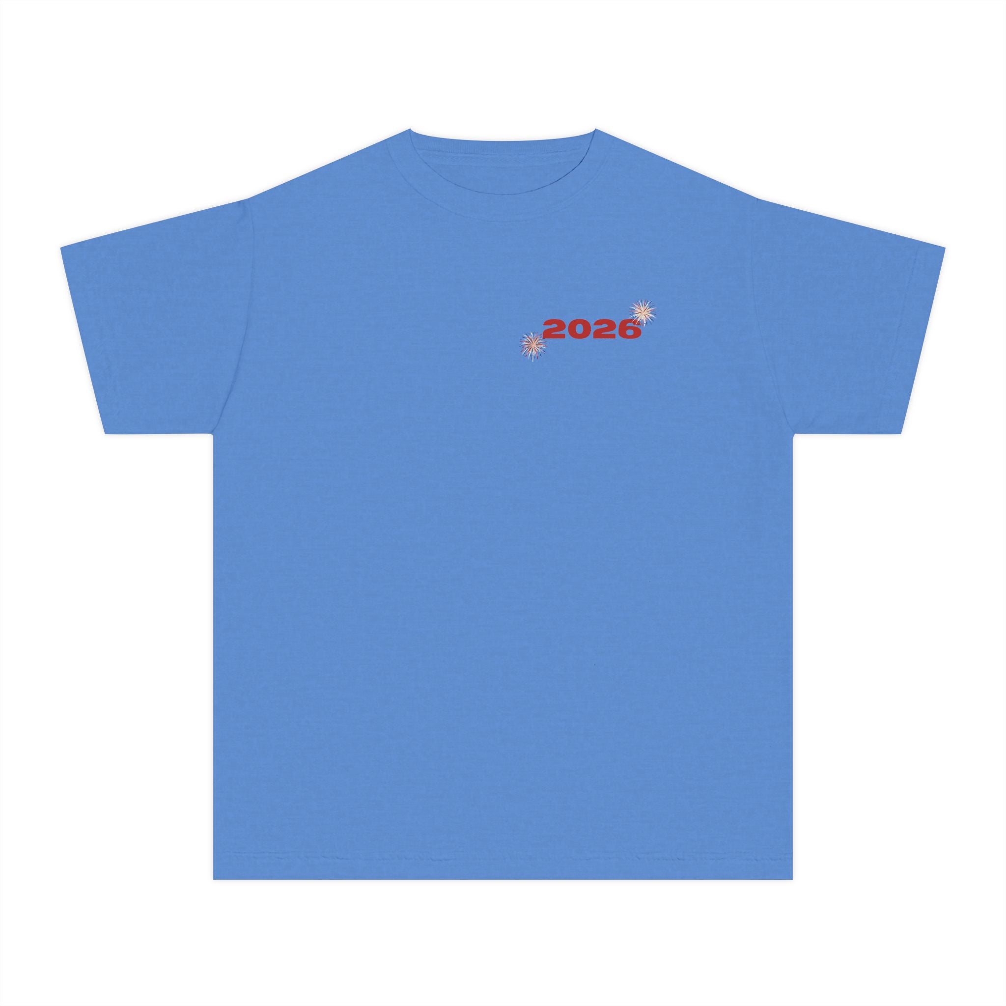 Fourth of July Youth Tee — Star Fireworks 2026 Patriotic Shirt