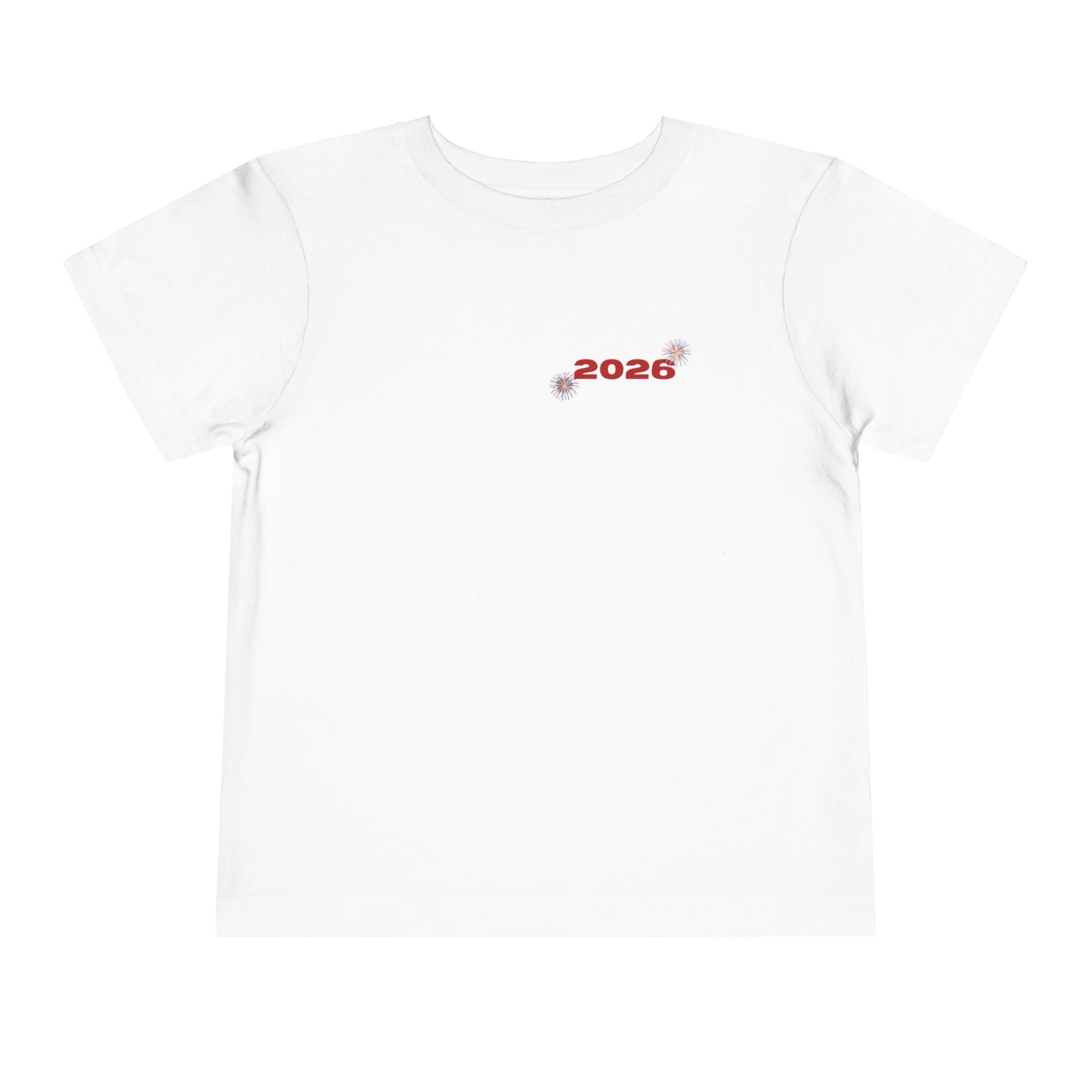 Toddler Tee - '2026' Red White Blue Star Fourth of July Kids Shirt