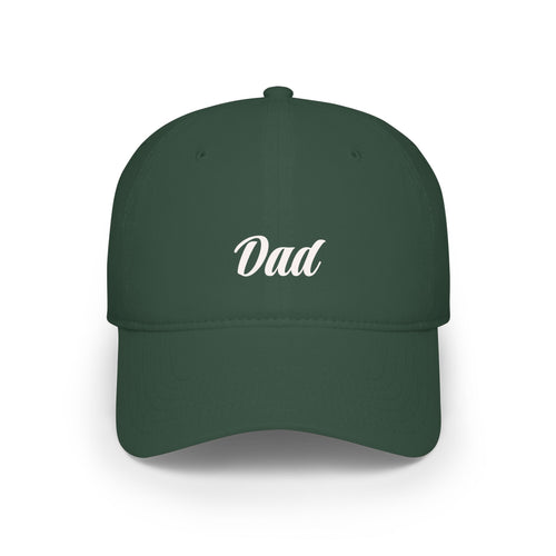 Dad Embroidered Low Profile Baseball Cap — Classic Beige Father's Day Hat