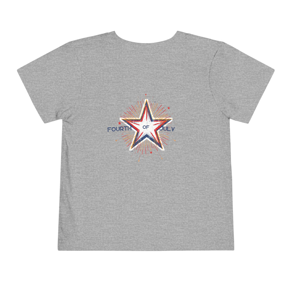 Toddler Tee - '2026' Red White Blue Star Fourth of July Kids Shirt