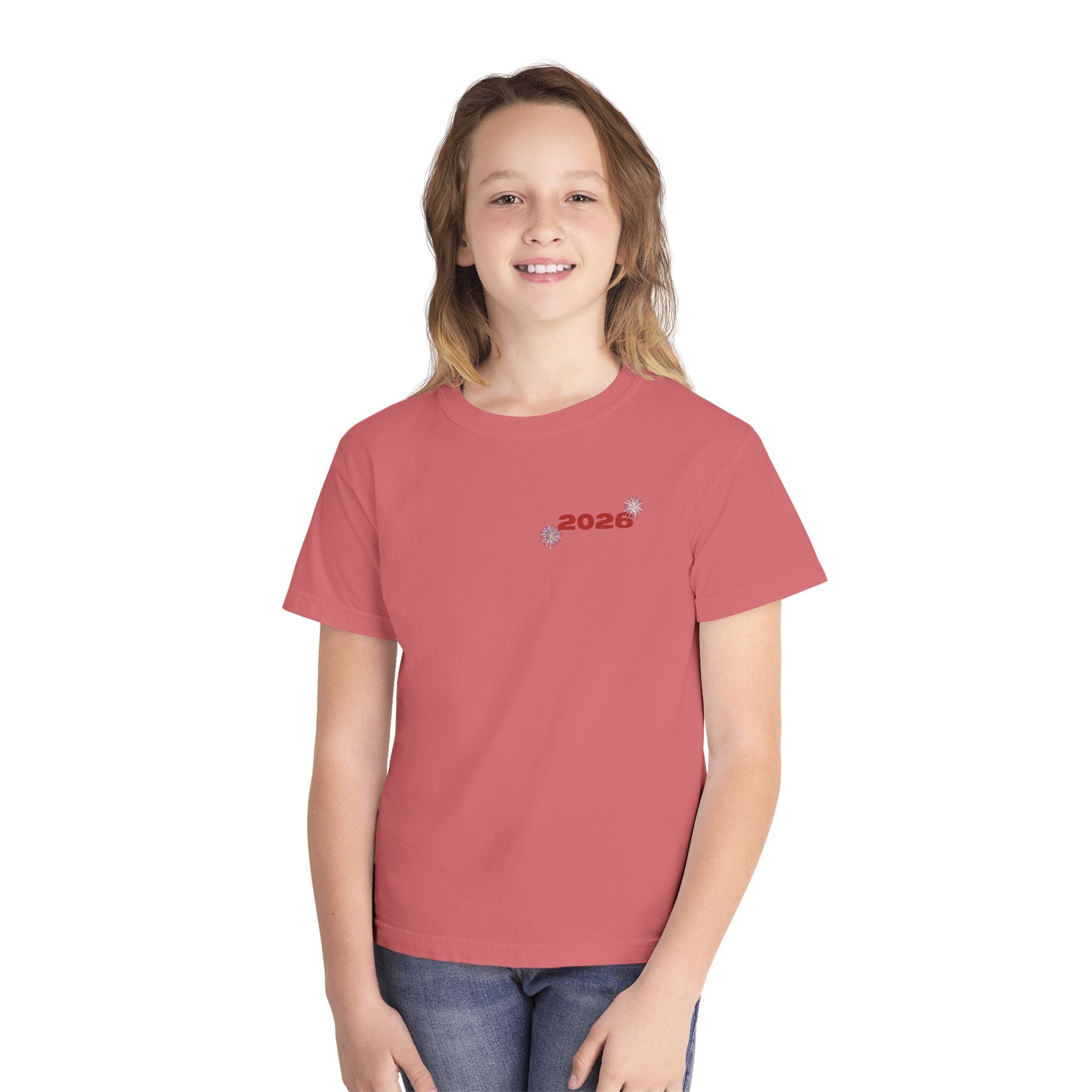 Fourth of July Youth Tee — Star Fireworks 2026 Patriotic Shirt