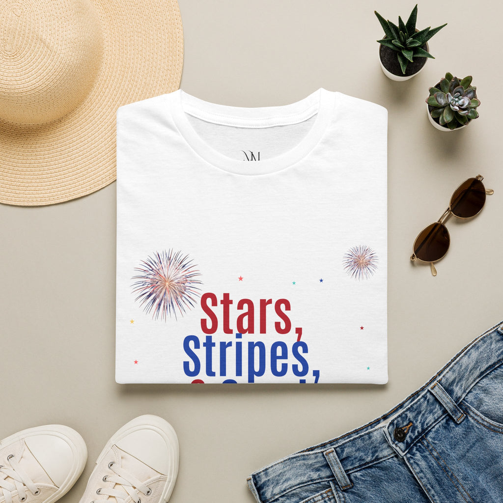 Patriotic “Stars, Stripes, & Good Vibes” T-Shirt