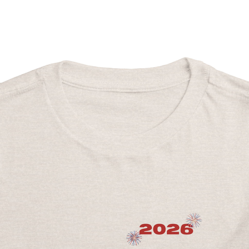 Toddler Tee - '2026' Red White Blue Star Fourth of July Kids Shirt