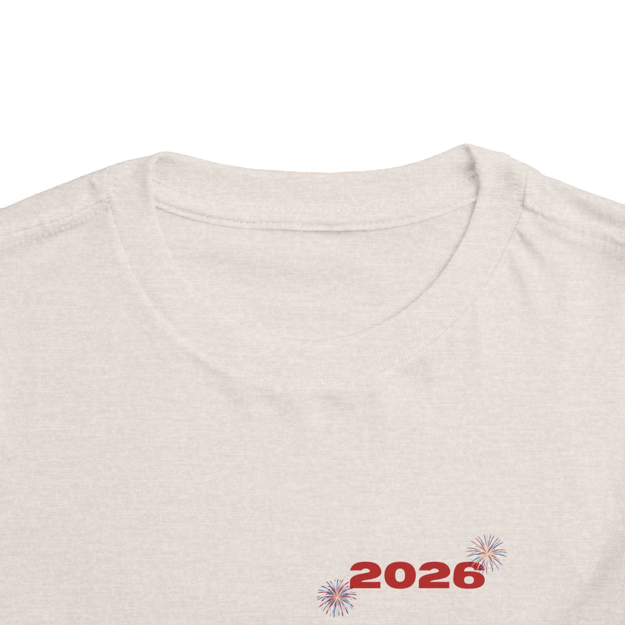 Toddler Tee - '2026' Red White Blue Star Fourth of July Kids Shirt