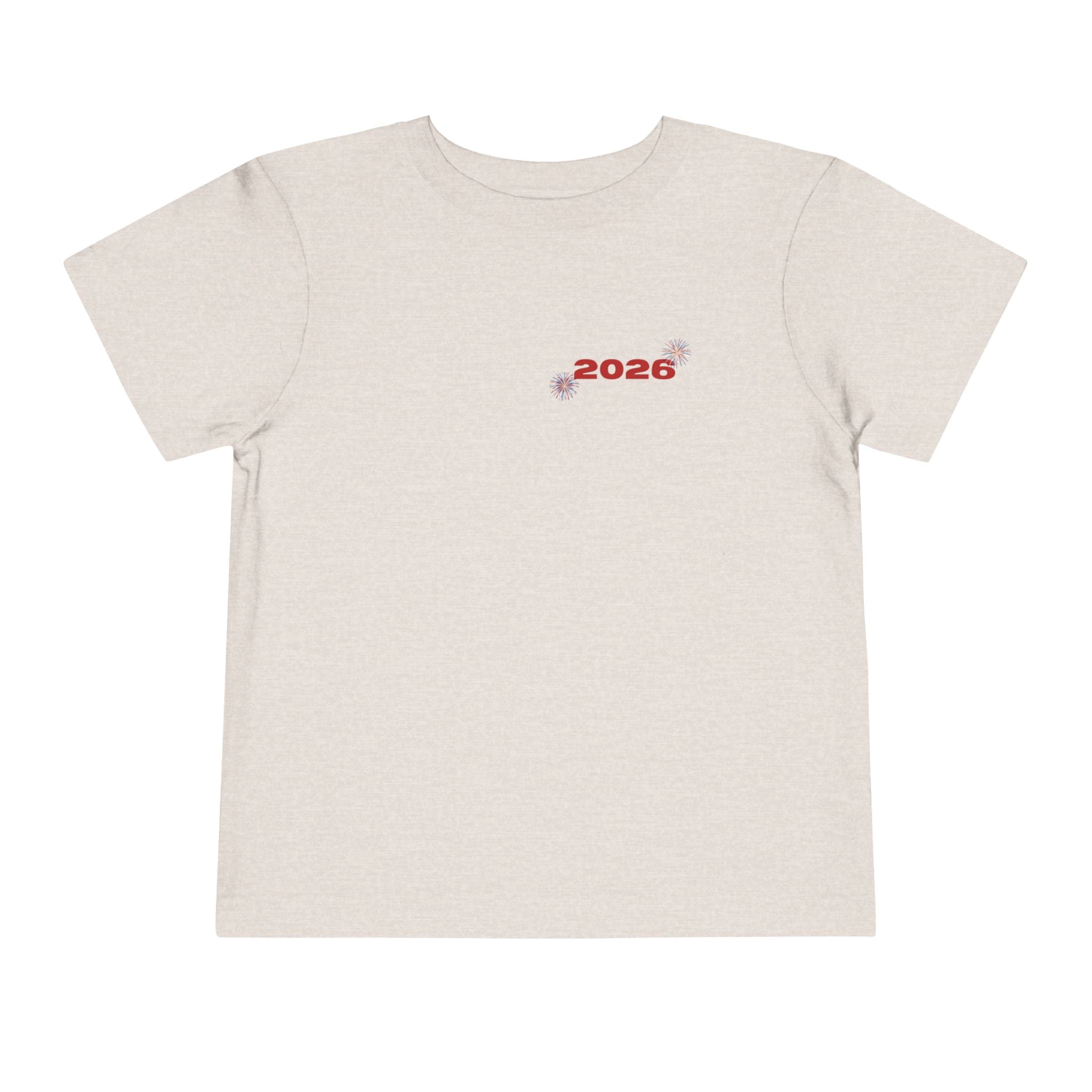 Toddler Tee - '2026' Red White Blue Star Fourth of July Kids Shirt
