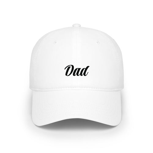 Dad Embroidered Low Profile Baseball Cap — Classic Beige Father's Day Hat