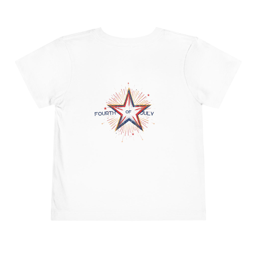 Toddler Tee - '2026' Red White Blue Star Fourth of July Kids Shirt