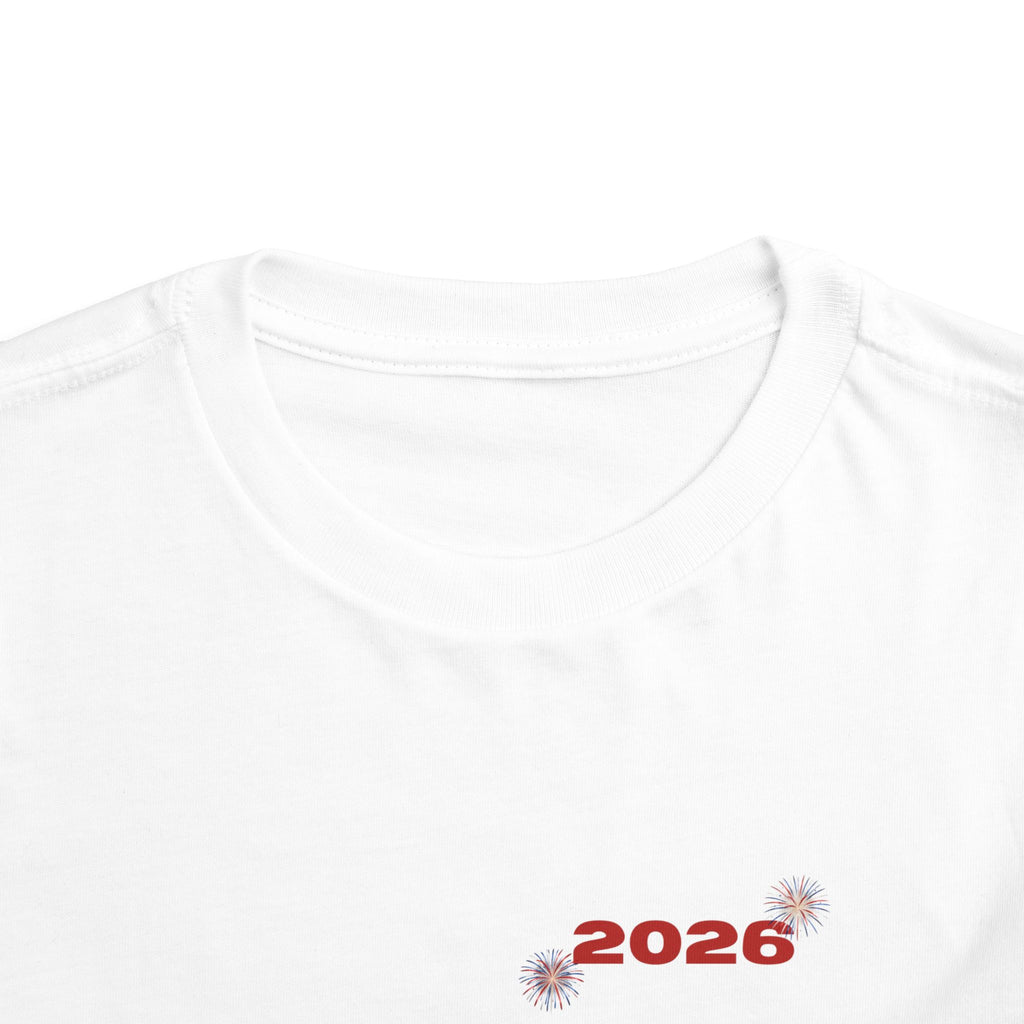 Toddler Tee - '2026' Red White Blue Star Fourth of July Kids Shirt