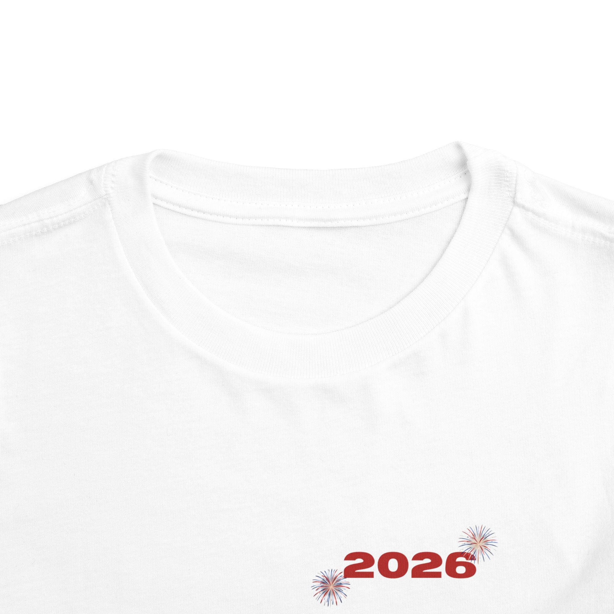 Toddler Tee - '2026' Red White Blue Star Fourth of July Kids Shirt