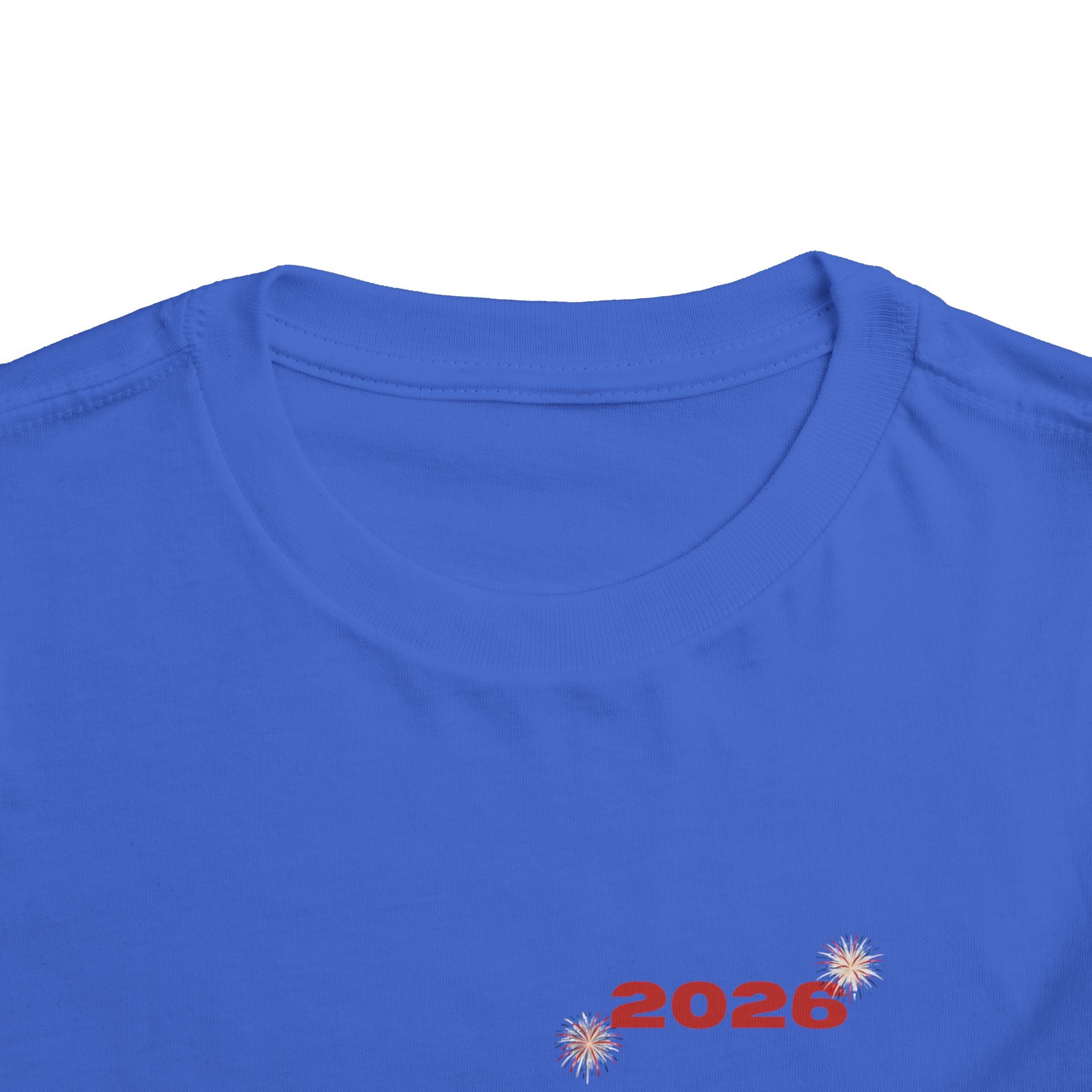 Toddler Tee - '2026' Red White Blue Star Fourth of July Kids Shirt