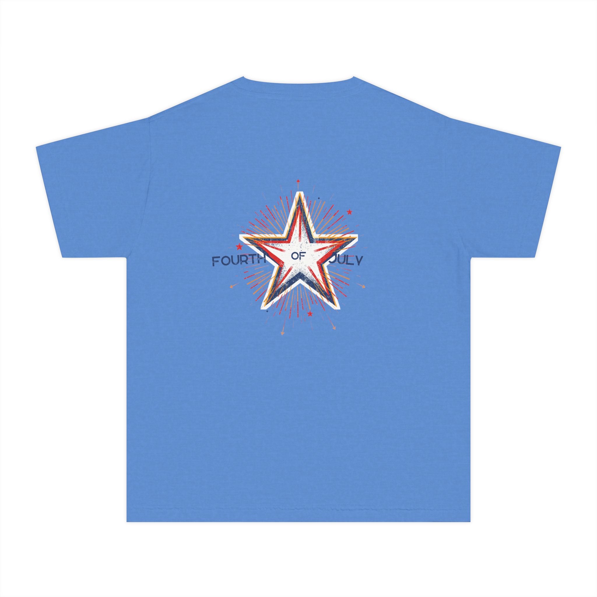 Fourth of July Youth Tee — Star Fireworks 2026 Patriotic Shirt