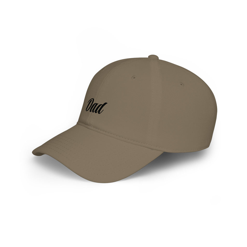 Dad Embroidered Low Profile Baseball Cap — Classic Beige Father's Day Hat